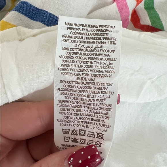 Baby Boden Stripe Pinafore Dress Baby Girl Size 9-12 months - Picture 6 of 7